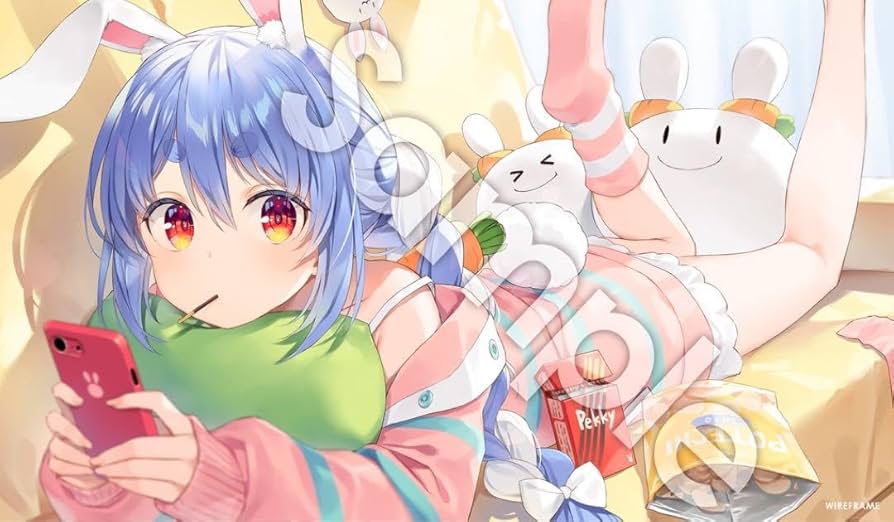 Amazon.co.jp: 兎田ぺこら ラバーマット プレイマット 憂姫はぐれ