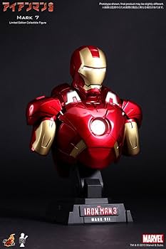 Amazon.co.jp: ホットトイズ・バスト アイアンマン3 1/4スケールバスト