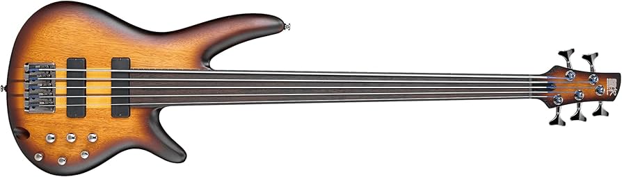 Amazon.com: Ibanez Workshop SRF705 - Brown Burst Flat, Fretless
