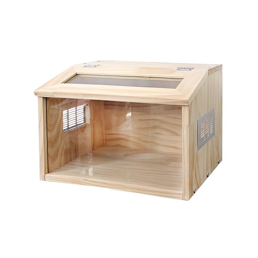 アクリル小動物用ケージ 中〜大型 木製ハウス付き 【公式通販】