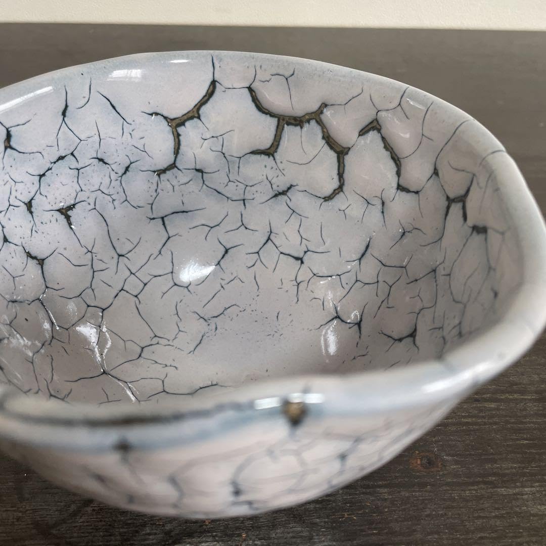 かいらぎ抹茶碗 梅花皮 在銘茶碗 北土印 茶器 伝統工芸