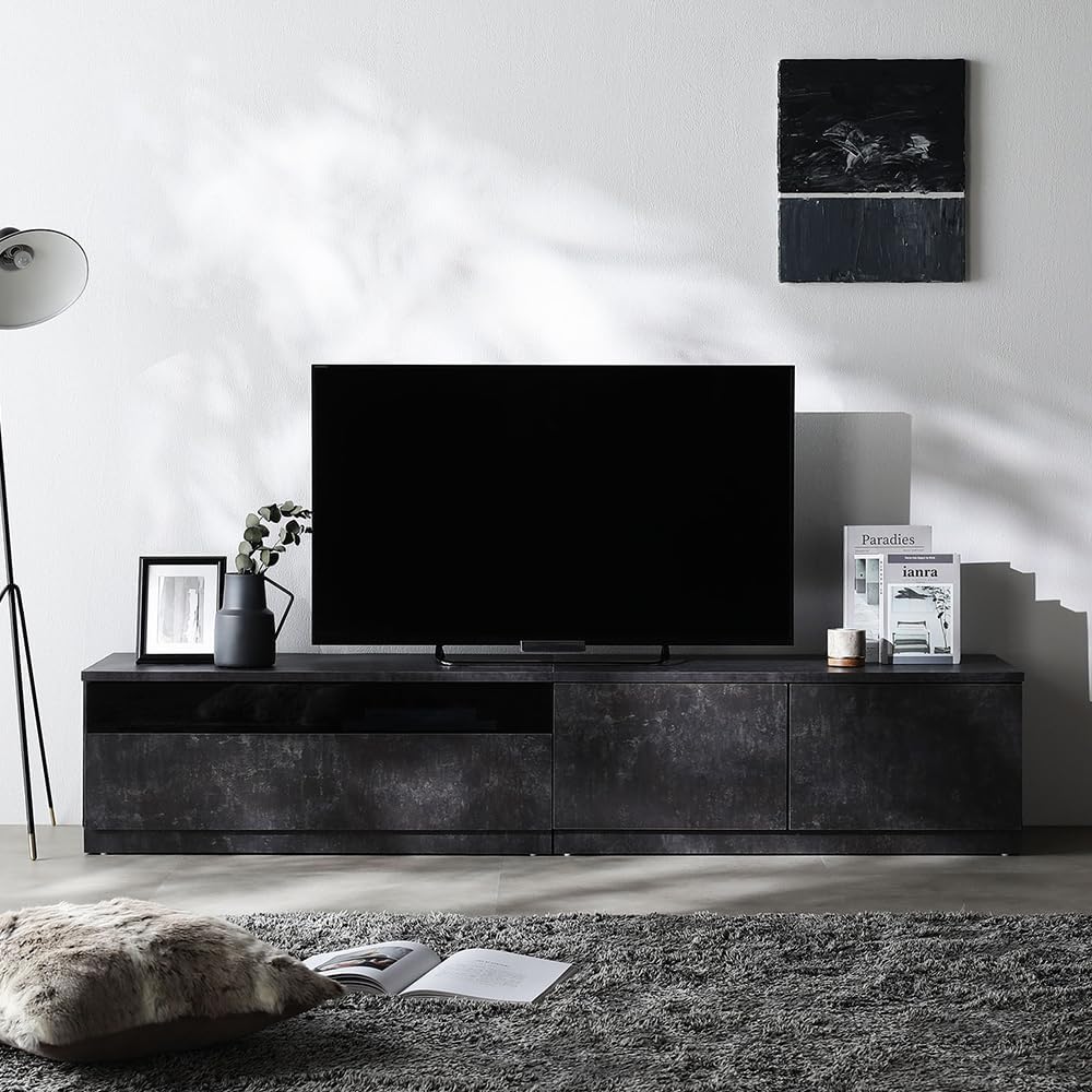 朝日木材加工 ベスト テレビ台 KAD style 52型 幅120㎝ ブラック