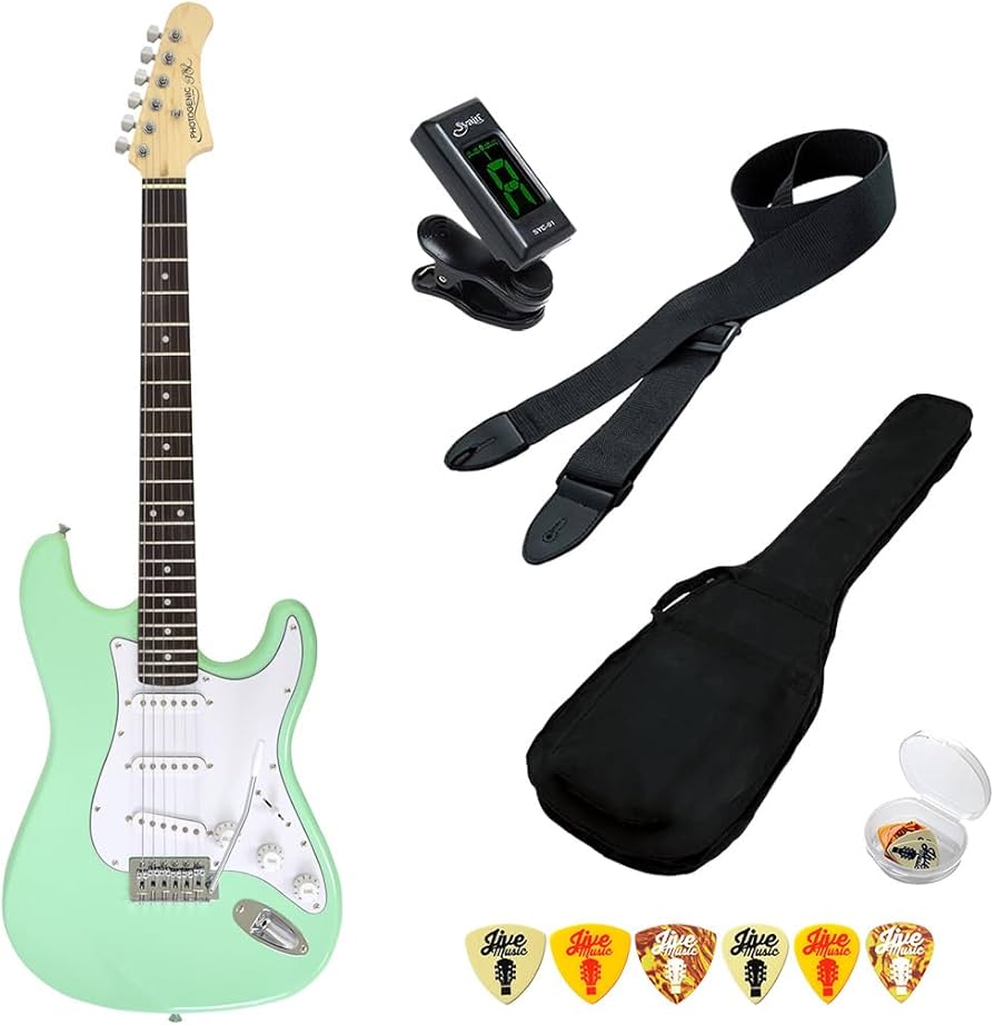 Amazon | エレキギター 初心者セット 6点 PhotoGenic ST180 SFG サーフ