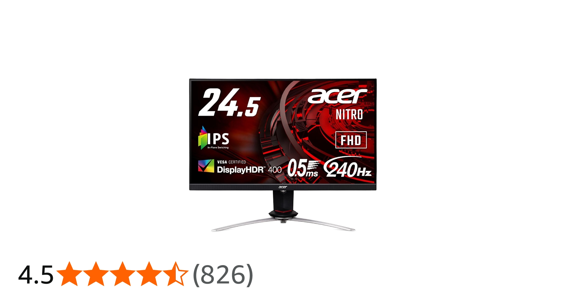 Amazon.co.jp: Acer Gaming Monitor Nitro XV253QXbmiiprzx 24.5 inch