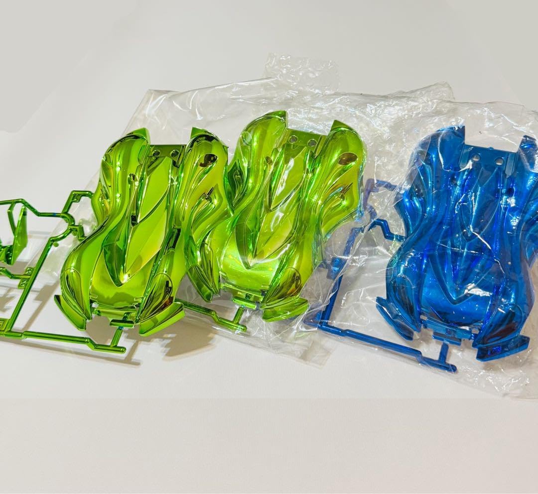 ミニ四駆 スピンアックスブルーメッキボディー ミニ四駆 スピン