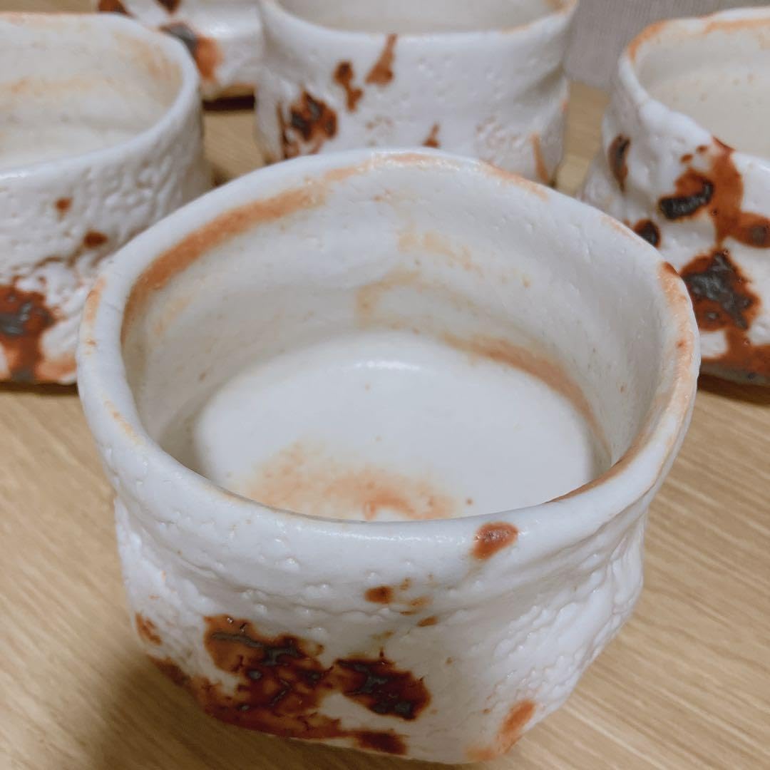 美濃陶器志野焼 加藤豊久 酒器セット 徳利＋ぐい呑 美濃焼 赤志野