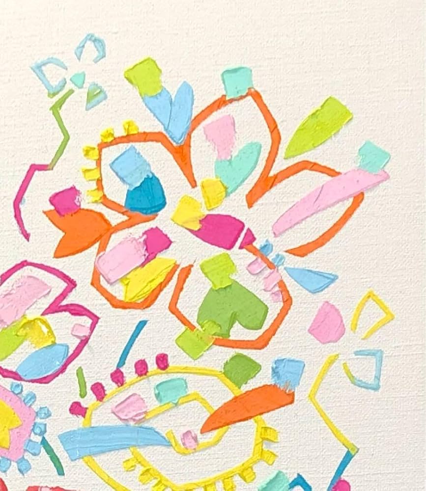 絵画 油絵 原画 抽象画 北欧 パステルカラー 春 アート インテリア F8