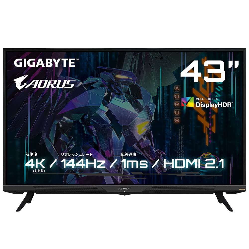 Amazon.co.jp: GIGABYTE AORUS FV43U Gaming Monitor (43 Type UHD 4K