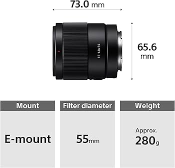 Amazon.com : Sony SEL35F18F FE 35mm F1.8 Large-Aperture Wide-Angle