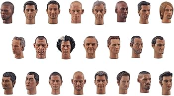 Amazon.co.jp: 有名人 俳優 ミュージシャン リアル 顔面 フィギュア 1