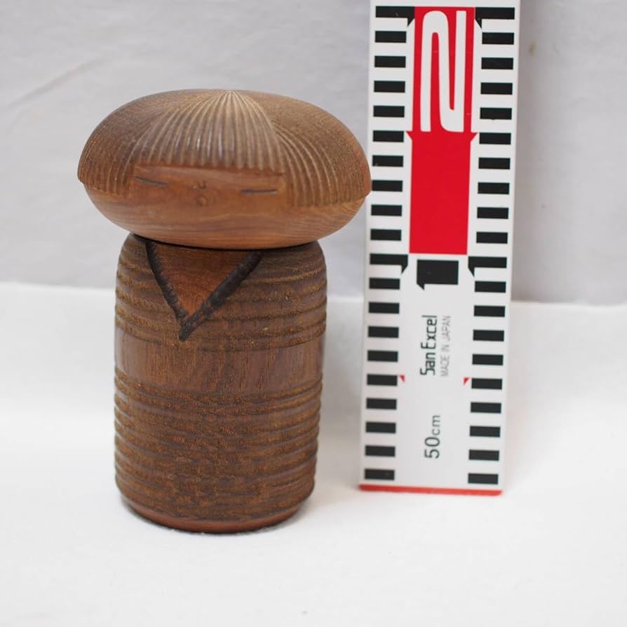 Amazon.co.jp: 創作こけし 村上けん一 里の娘 在銘 kokeshi doll 現代