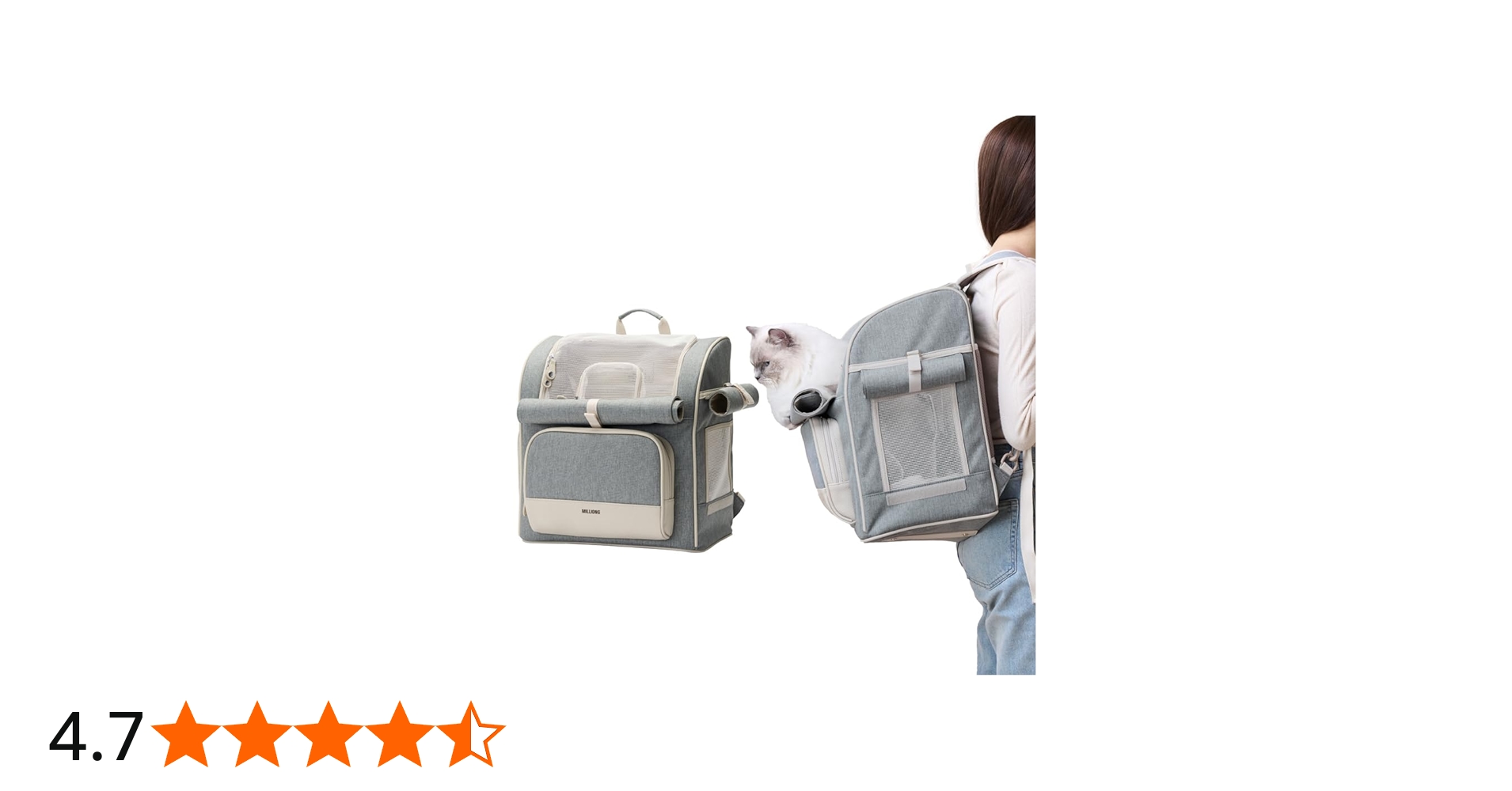 Amazon | MILLIONG ハグ ペットキャリー/ペット用リュック ペット