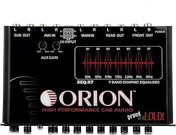 Amazon.com: Orion XEQ-X7 7-Band Graphic Equalizer with Front 3.5mm