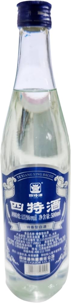 Amazon.co.jp: 中国白酒・特香型白酒・四特酒・「藍標ガラス瓶