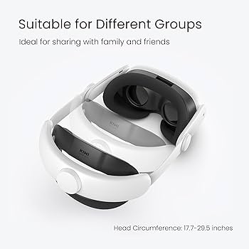 KIWI design Alça de cabeça confortável compatível com Quest 3