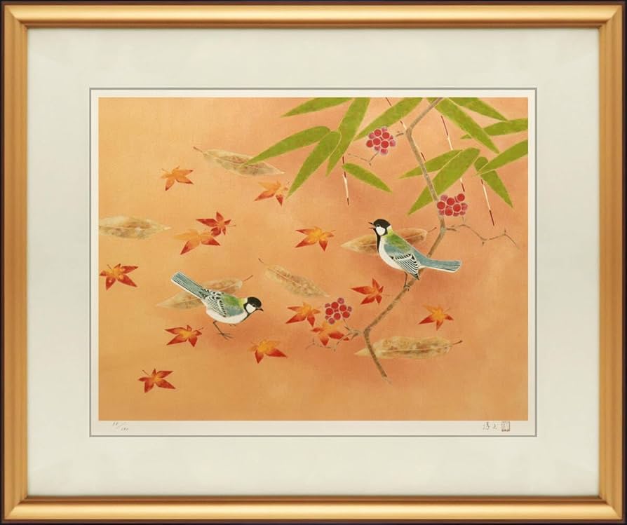 文化功労者日本画家版画作品 本物 上村淳之 オリジナルリトグラフ 「高