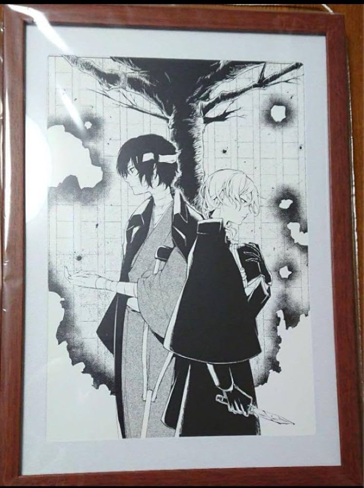 文豪ストレイドッグス 複製原画 大宰 治 中原 中也応募者全員サービス 限定