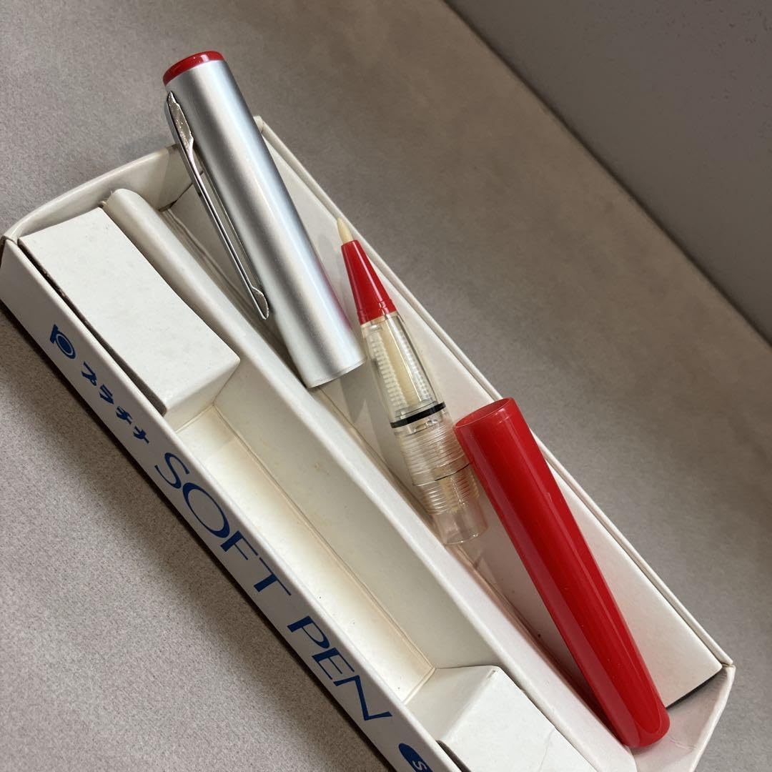 廃盤 希少 プラチナ万年筆 プラチナソフトペン S-600A 赤軸 - WWW