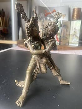 Amazon.co.jp: 中国古玩古銅チベット仏歓喜仏仏像仏教美術唐物時代 303