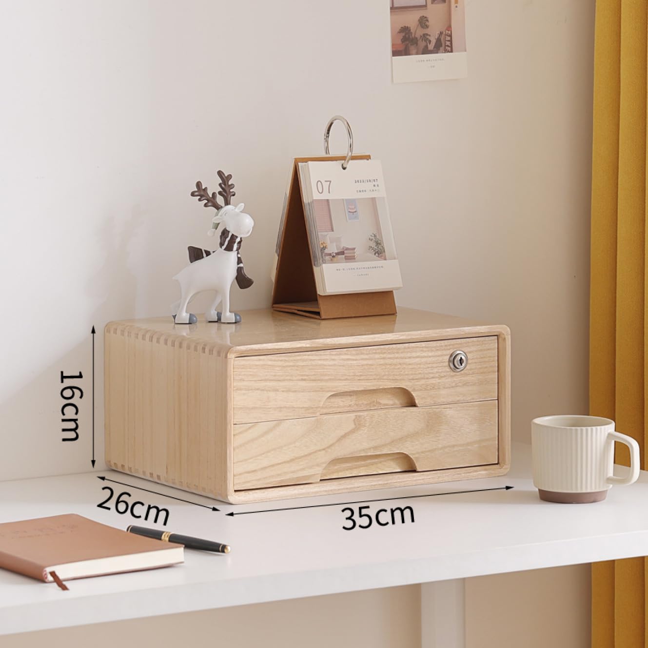 昭和レトロ 木製ミニ階段箪笥 引き出し付き収納ボックス 昭和レトロ