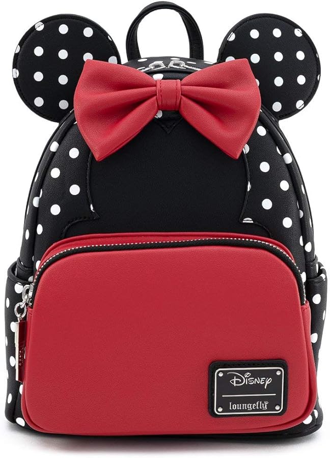 Amazon.com: Loungefly Disney Minnie Mouse Polka Dot Womens Double