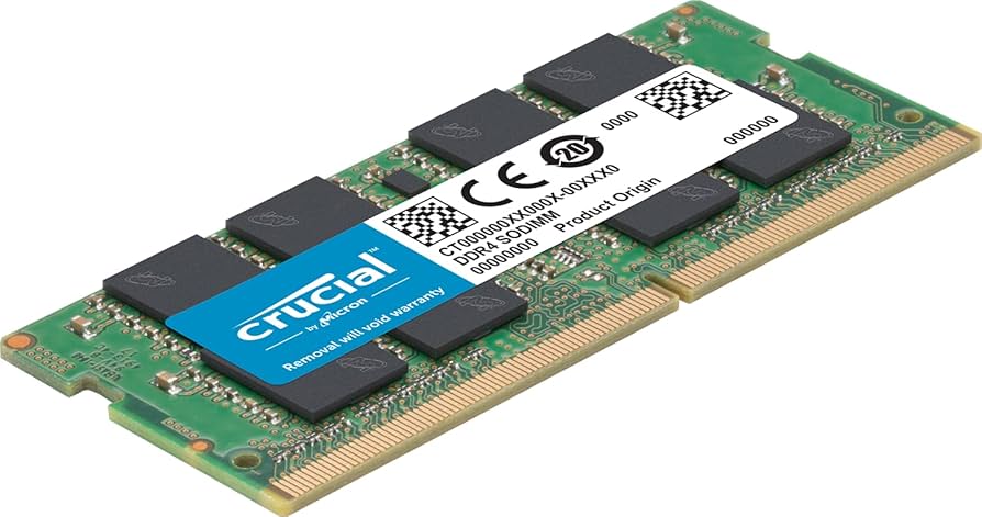 Crucial 32GB Single DDR4 2666 MT/S CL19 SODIMM 260-Pin Memory