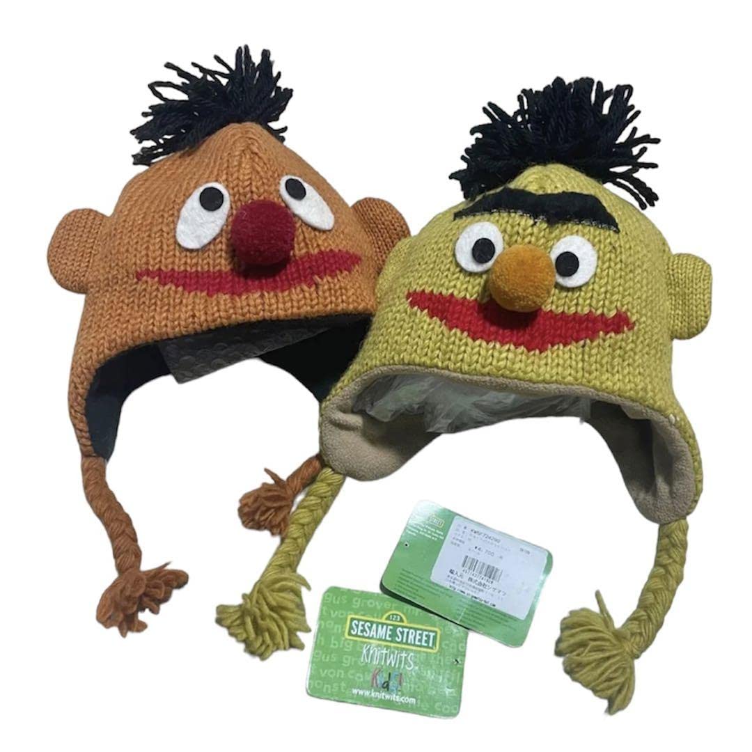 Amazon.co.jp: セサミストリート バート アーニー ニット帽 キッズ