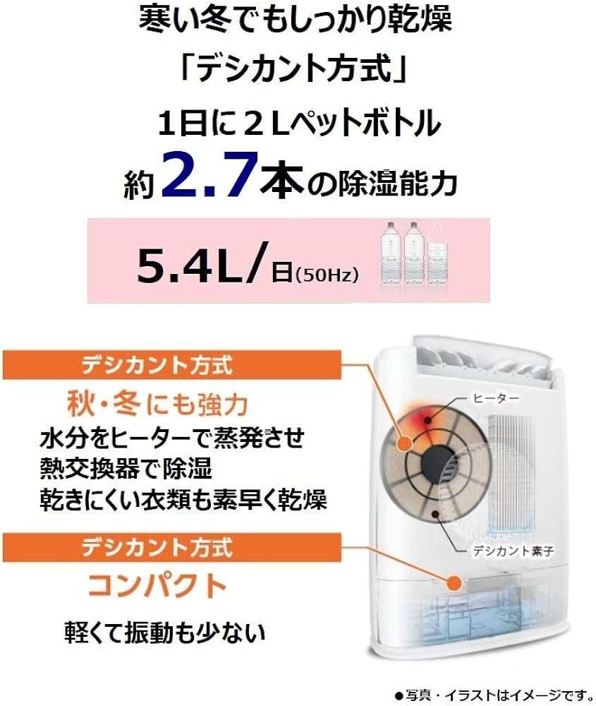 Amazon | パナソニック 衣類乾燥除湿機 ナノイー搭載 デシカント方式