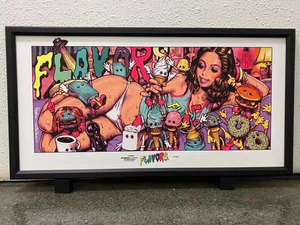 ロッキンジェリービーン FLAVORS KAIEDA シルクスクリーン ポスター