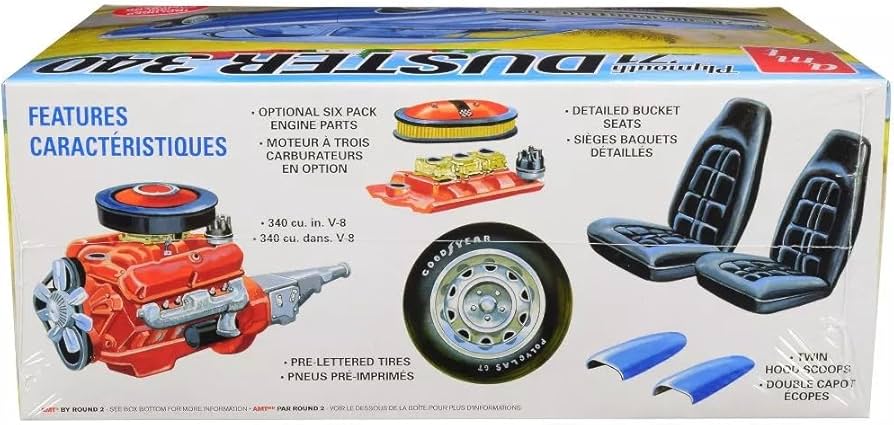 Amazon.com: AMT AMT1118M/12 1/25 1971 Series Plymouth Duster 340