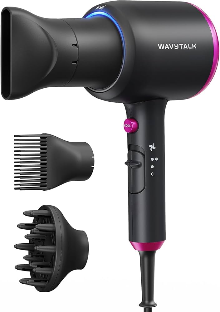 Amazon.com : Wavytalk Hair Dryer with Diffuser, Blown Away Ionic