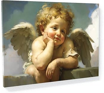 天使のキス アート作品 50x70cm 天使のキス アート作品 50x70cm
