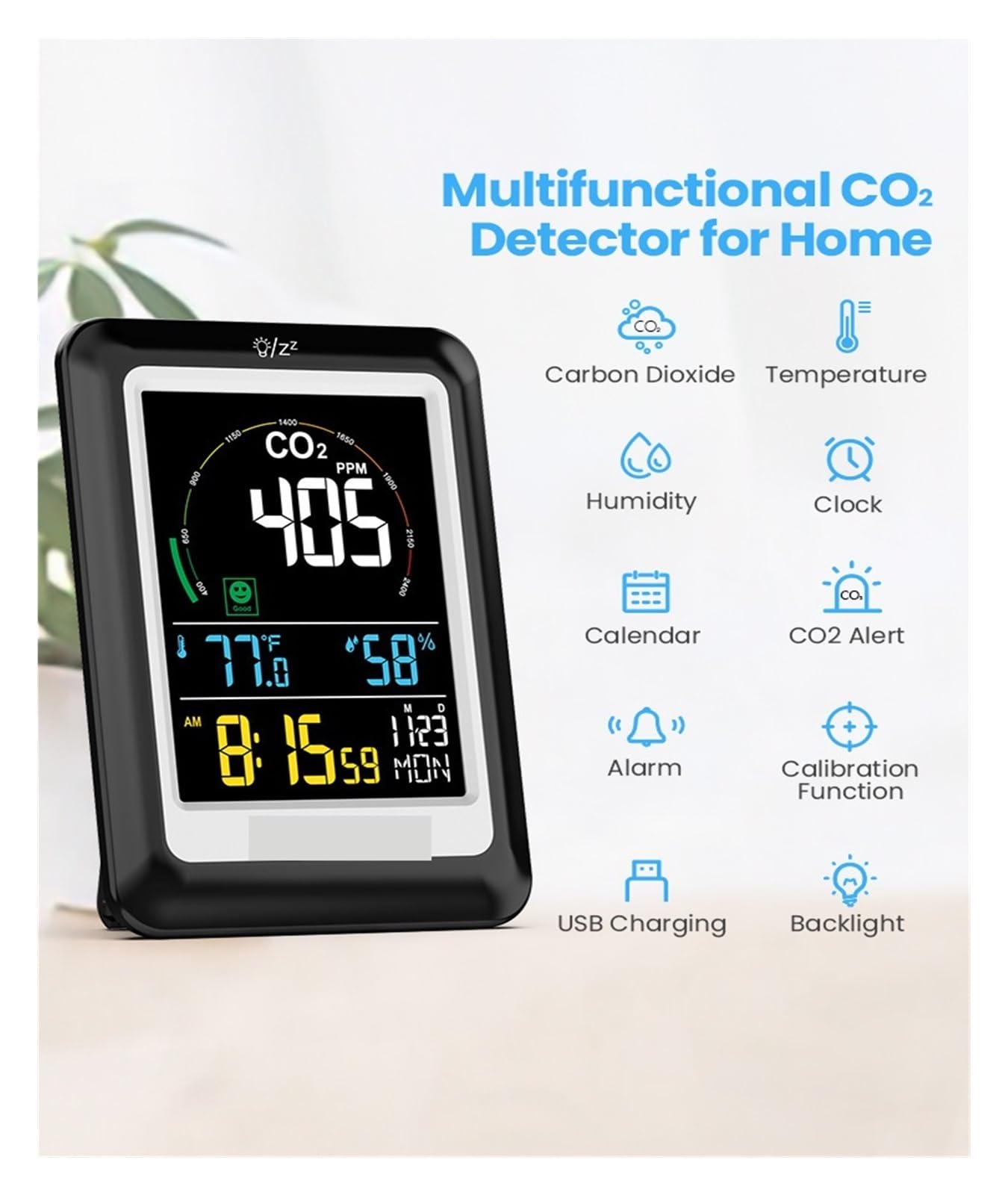 Amazon.co.jp: 空気測定器 空気質検出器 空気汚染測定器 空気品質