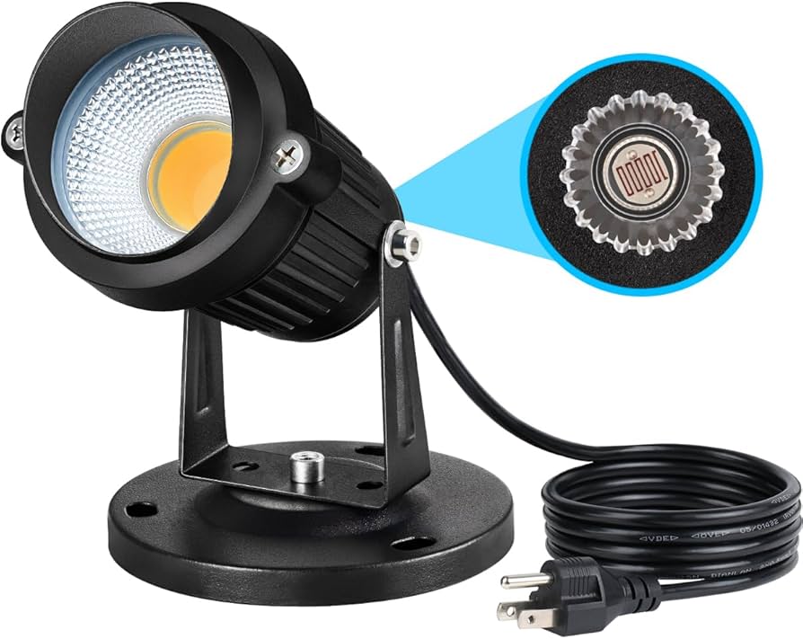 SUNVIE Dusk to Dawn Outdoor Lighting 120V LED Spot Lights Outdoor