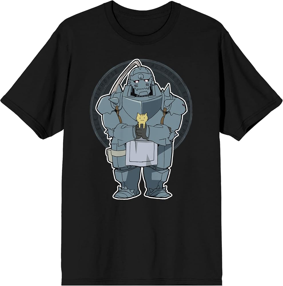 Amazon.com: Fullmetal Alchemist Brotherhood Metal Man Crew Neck