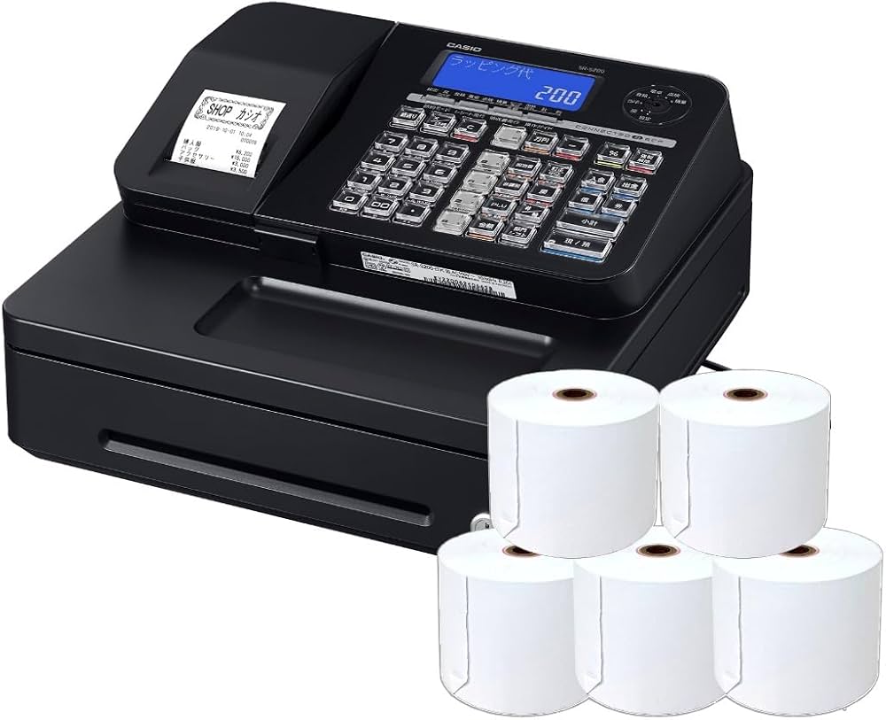 Amazon | CASIO 電子レジスター 10部門 1シート Bluetooth対応 SR-S200