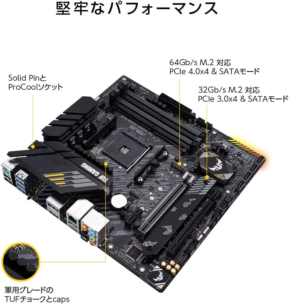 Amazon.co.jp: ASUS TUF GAMING B550M-PLUS AMD Ryzen 5000シリーズ