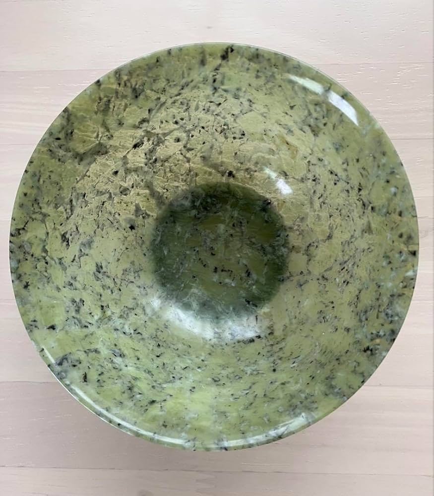 Amazon | ヒスイ 玉石茶碗 原石 碧石 中国翡翠 | ノーブランド品 | 飯碗