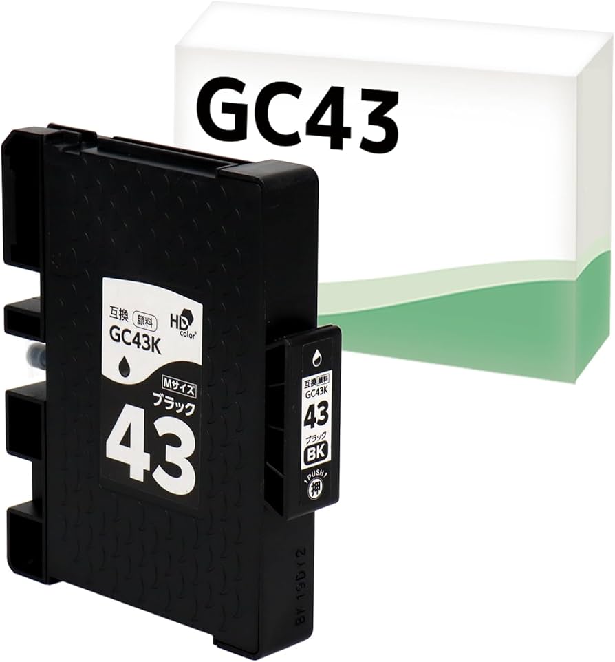 Amazon.co.jp: 【エコスロ】 RICOH(リコー)用 GC43 ブラック Mサイズ