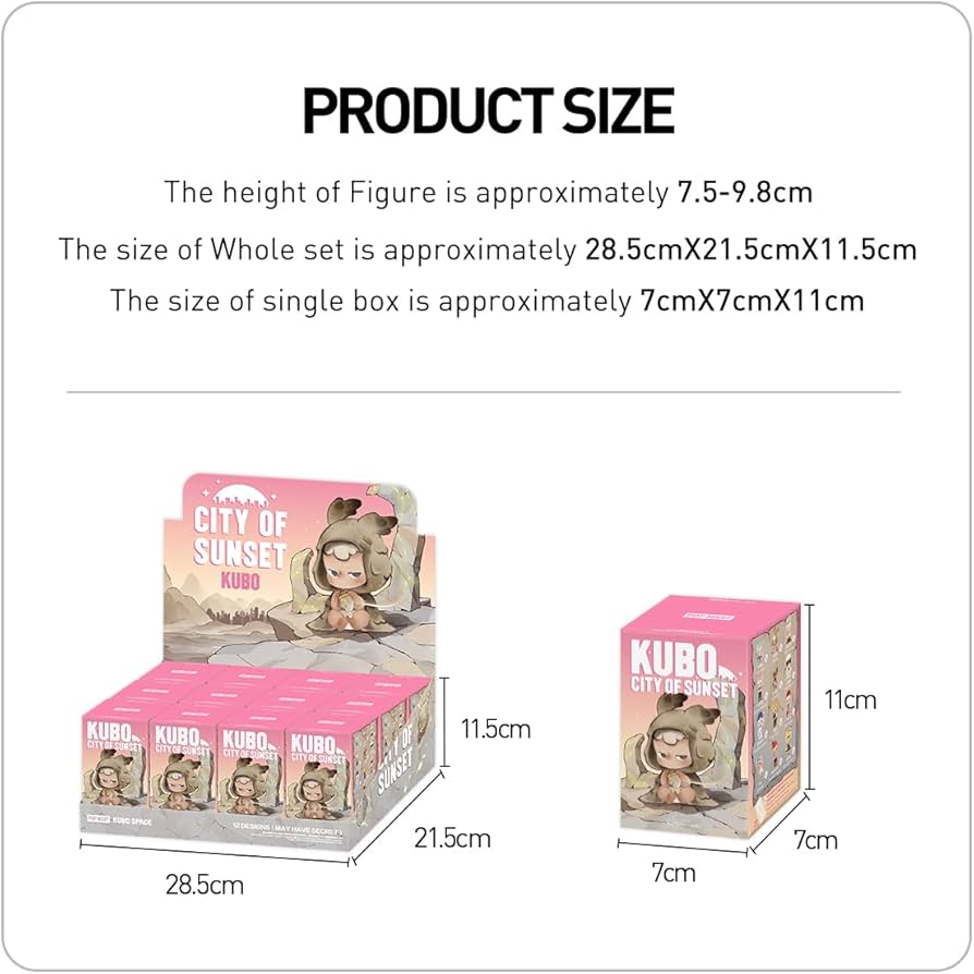 Amazon.co.jp: POP MART KUBO City of Sunset シリーズ 【1ピース