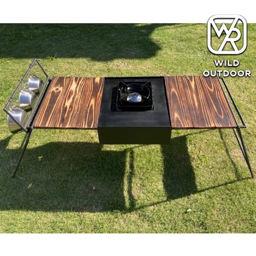 J unique wood ラストグリルテーブル タフテーブルXL 韓国キャンプ J