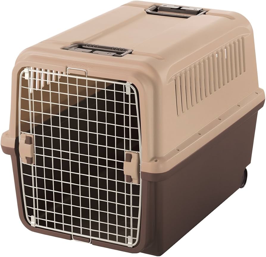 Amazon | リッチェル キャンピングキャリー 大型犬 ダークブラウン XL