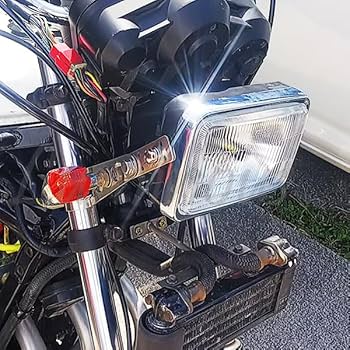 Amazon | 角型 LED ヘッドライト H4 LEDバルブ付き 角目 CBX400F