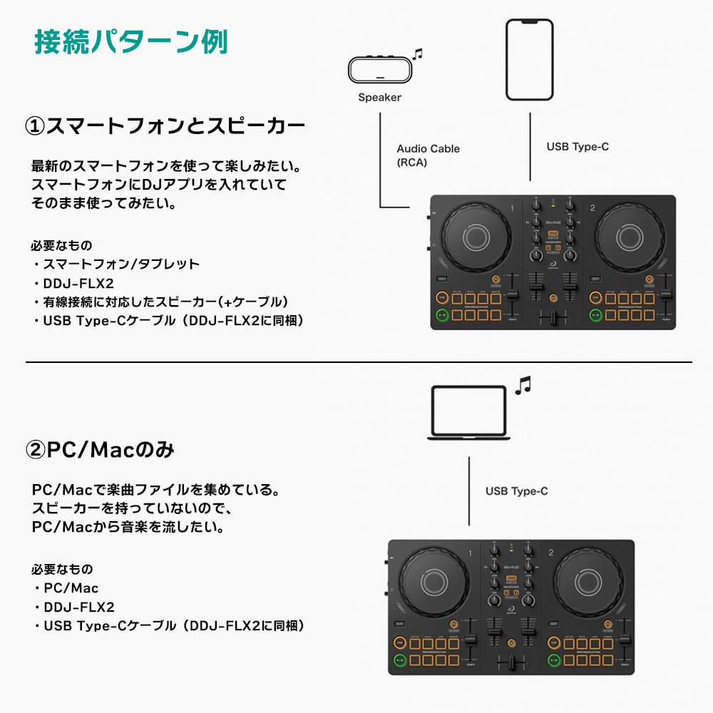 Amazon | AlphaTheta アルファシータ DJコントローラー DDJ-FLX2 +
