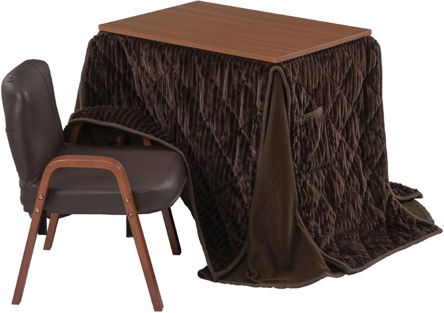 Amazon.co.jp : ぼん家具 こたつ 一人用 約70×50cm 3点セット こたつ