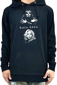 Amazon.co.jp: フレディマーキュリー レディーガガ ロック 黒 パーカー