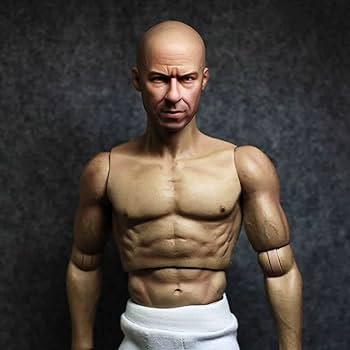 Amazon.co.jp: 1/6スケール男性フィギュアヘッドスカルプト、ヴィン