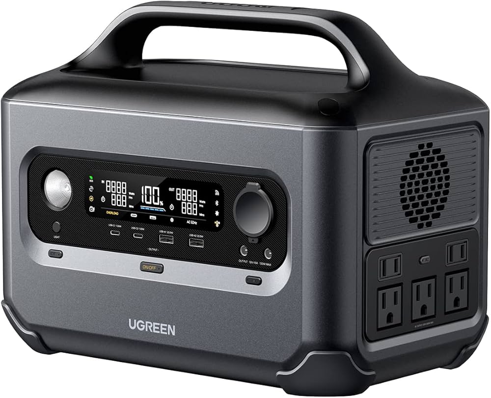 Amazon.co.jp: UGREEN ポータブル電源 リン酸鉄 680Wh 蓄電池 600W