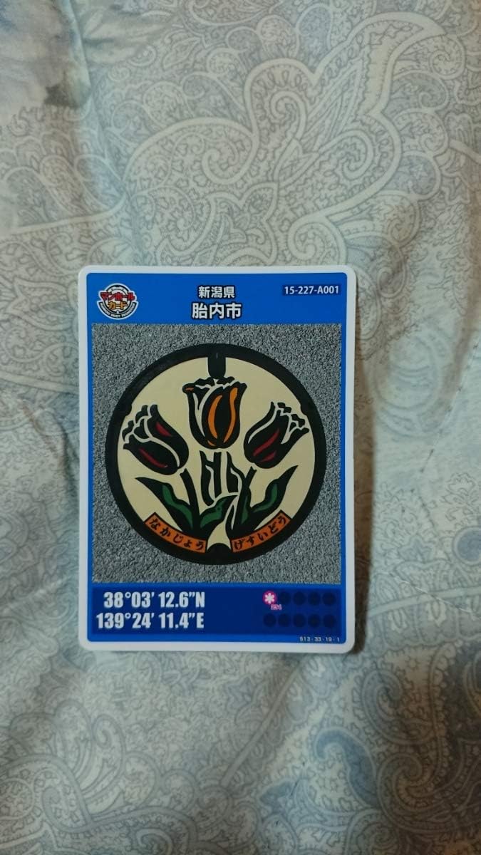 マンホールカード十日町市B 初期ロット001 マンホールカード十日町市B