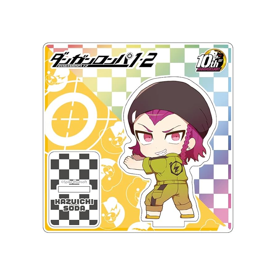 ダンガンロンパ 左右田和一 缶バッジ アクリルキーホルダー 電撃屋